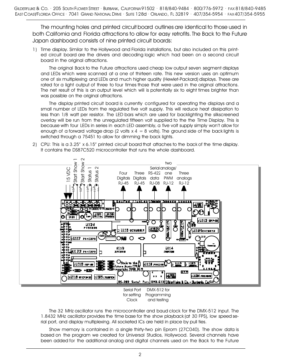 Gilderfluke&Co Back to the Future User Manual | Page 2 / 9