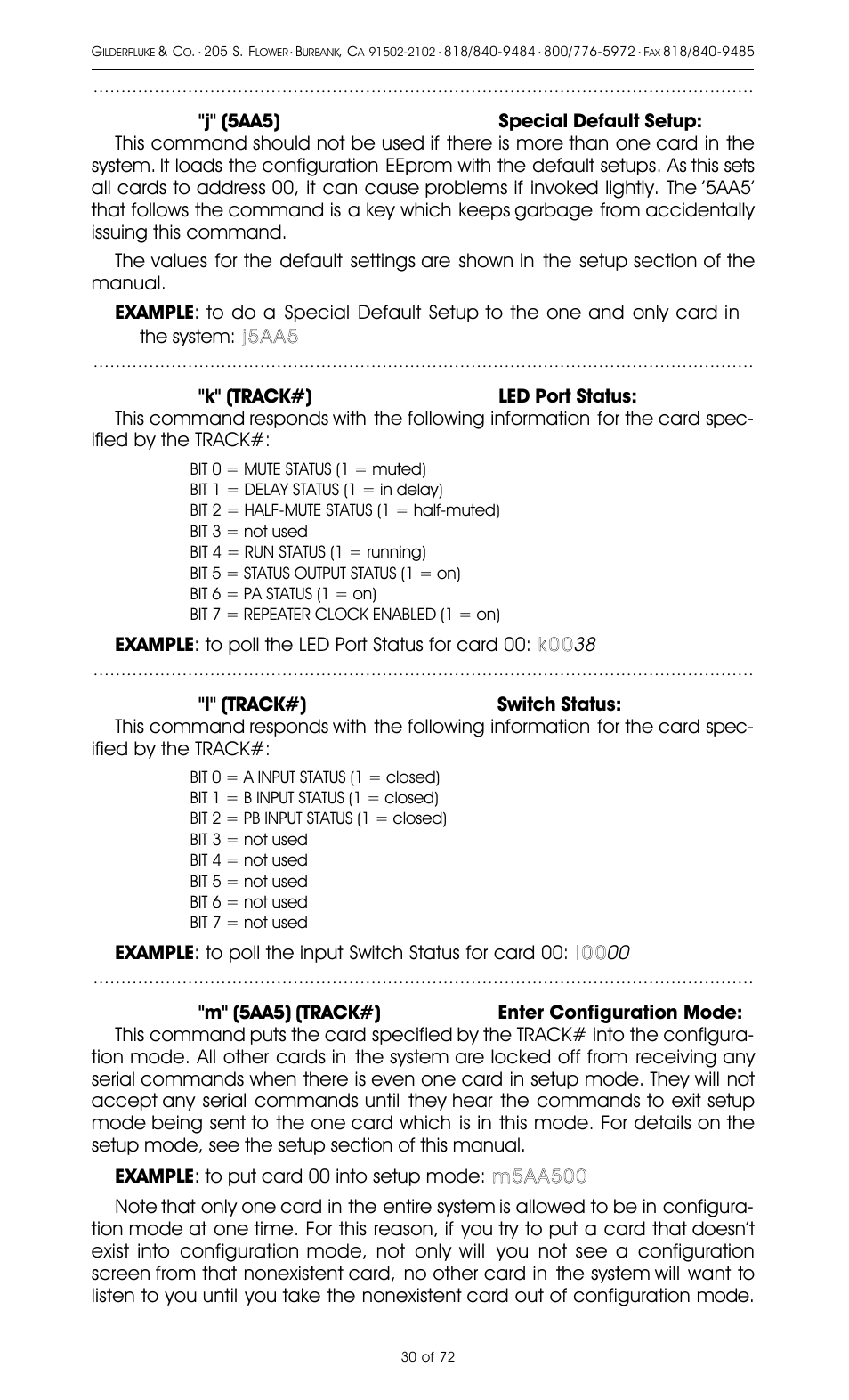 Gilderfluke&Co 8 Bit Digital Audio Systems User Manual | Page 38 / 80