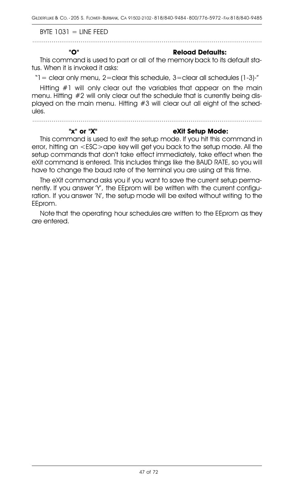 Gilderfluke&Co 8 Bit Digital Audio Systems User Manual | Page 55 / 80