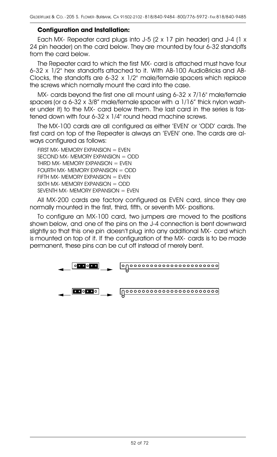 Gilderfluke&Co 8 Bit Digital Audio Systems User Manual | Page 60 / 80