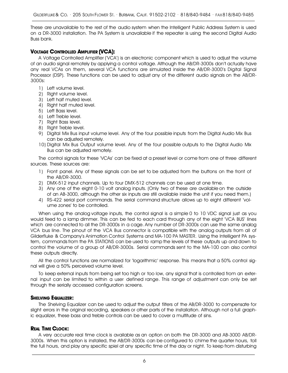Gilderfluke&Co 16 Bit CD-Quality Digital Audio Systems User Manual | Page 14 / 100