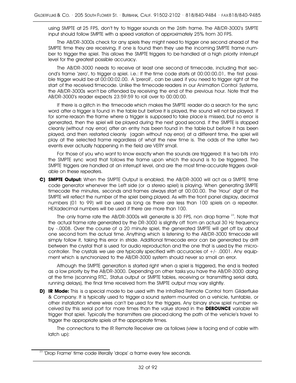 Gilderfluke&Co 16 Bit CD-Quality Digital Audio Systems User Manual | Page 40 / 100