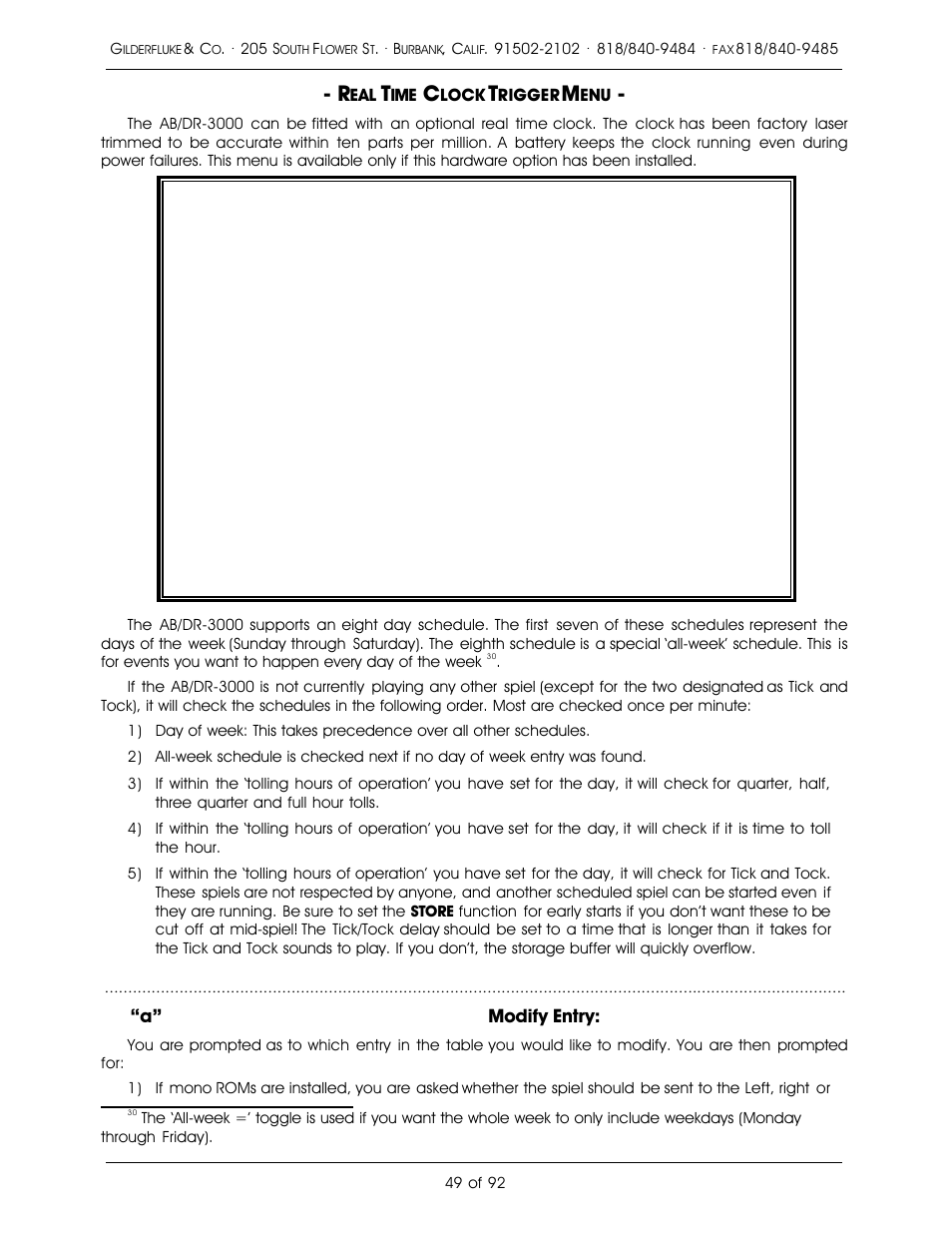 Gilderfluke&Co 16 Bit CD-Quality Digital Audio Systems User Manual | Page 57 / 100