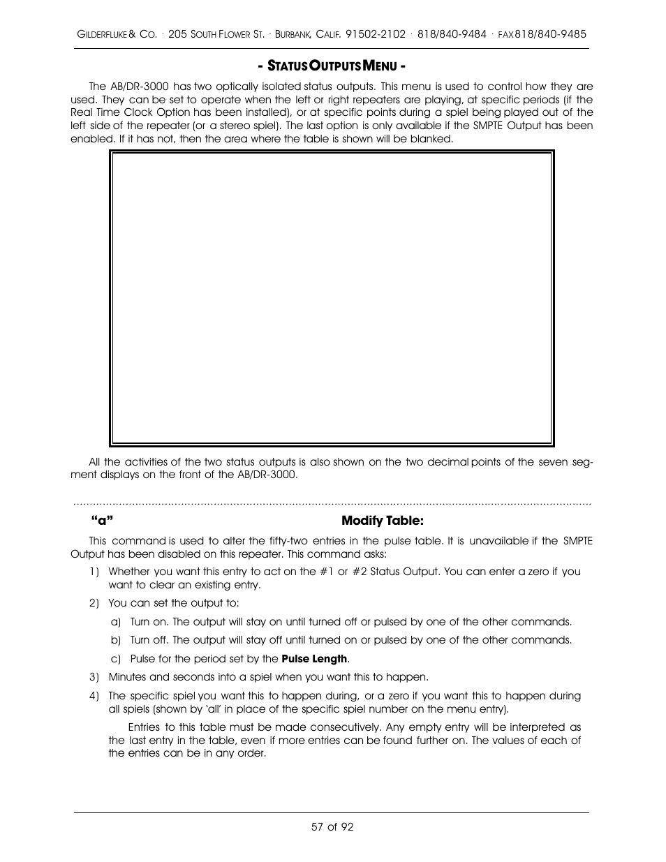 Gilderfluke&Co 16 Bit CD-Quality Digital Audio Systems User Manual | Page 65 / 100