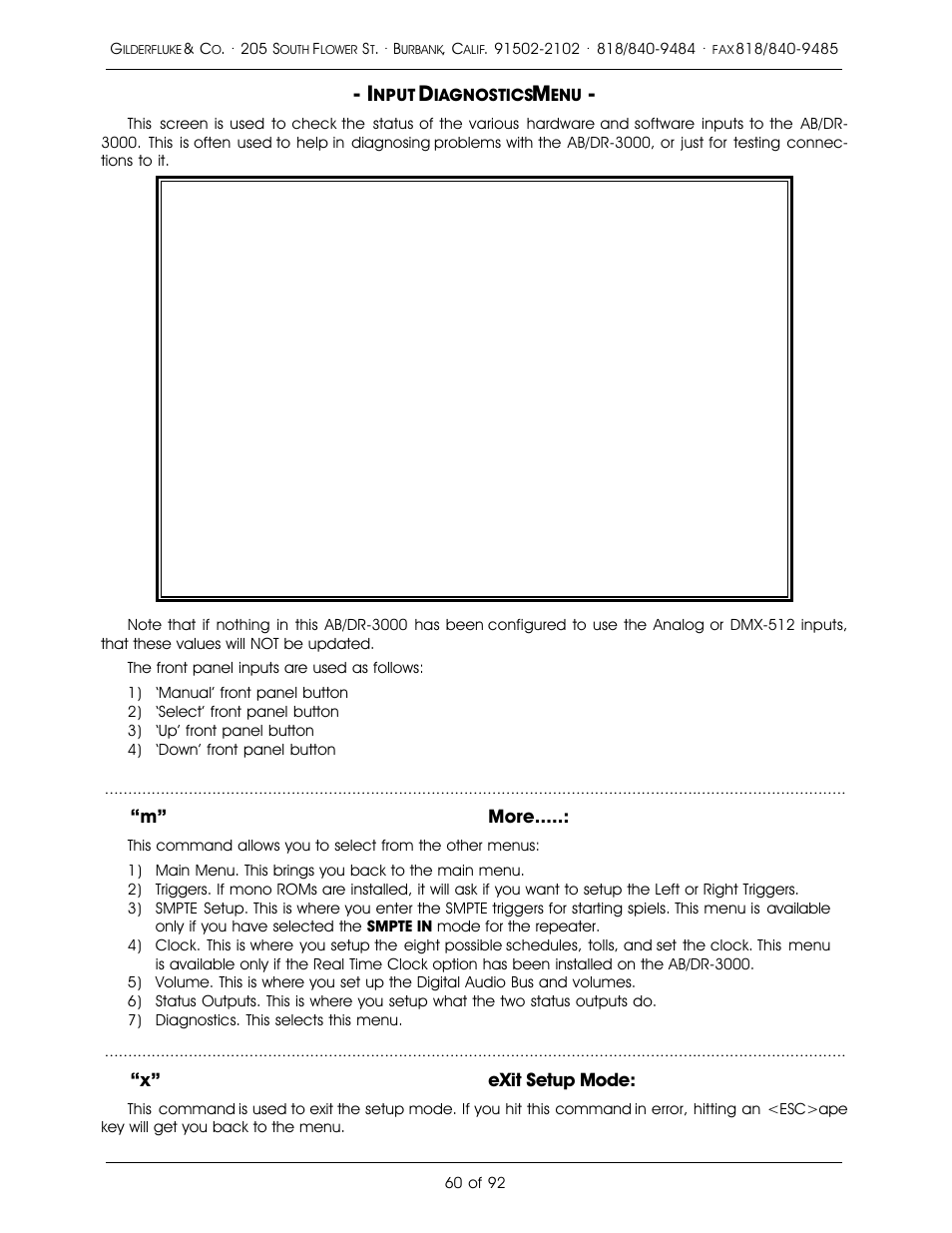 Gilderfluke&Co 16 Bit CD-Quality Digital Audio Systems User Manual | Page 68 / 100