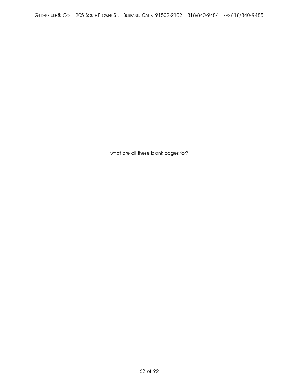 Gilderfluke&Co 16 Bit CD-Quality Digital Audio Systems User Manual | Page 70 / 100