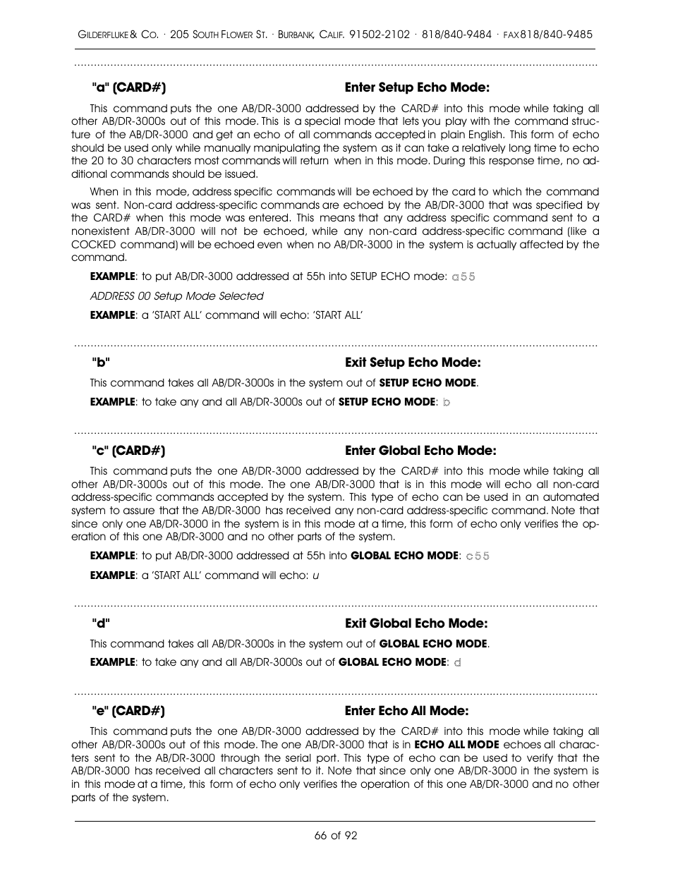 Gilderfluke&Co 16 Bit CD-Quality Digital Audio Systems User Manual | Page 74 / 100