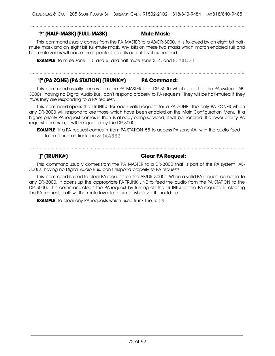 Gilderfluke&Co 16 Bit CD-Quality Digital Audio Systems User Manual | Page 80 / 100
