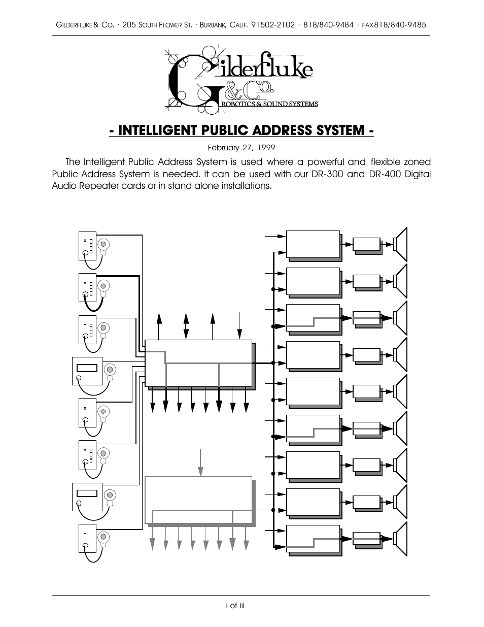 Gilderfluke&Co PA System User Manual | 39 pages