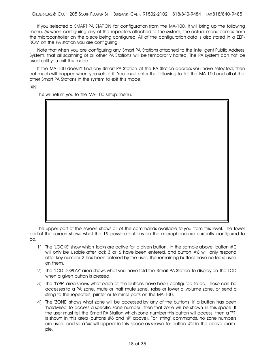 Gilderfluke&Co PA System User Manual | Page 22 / 39