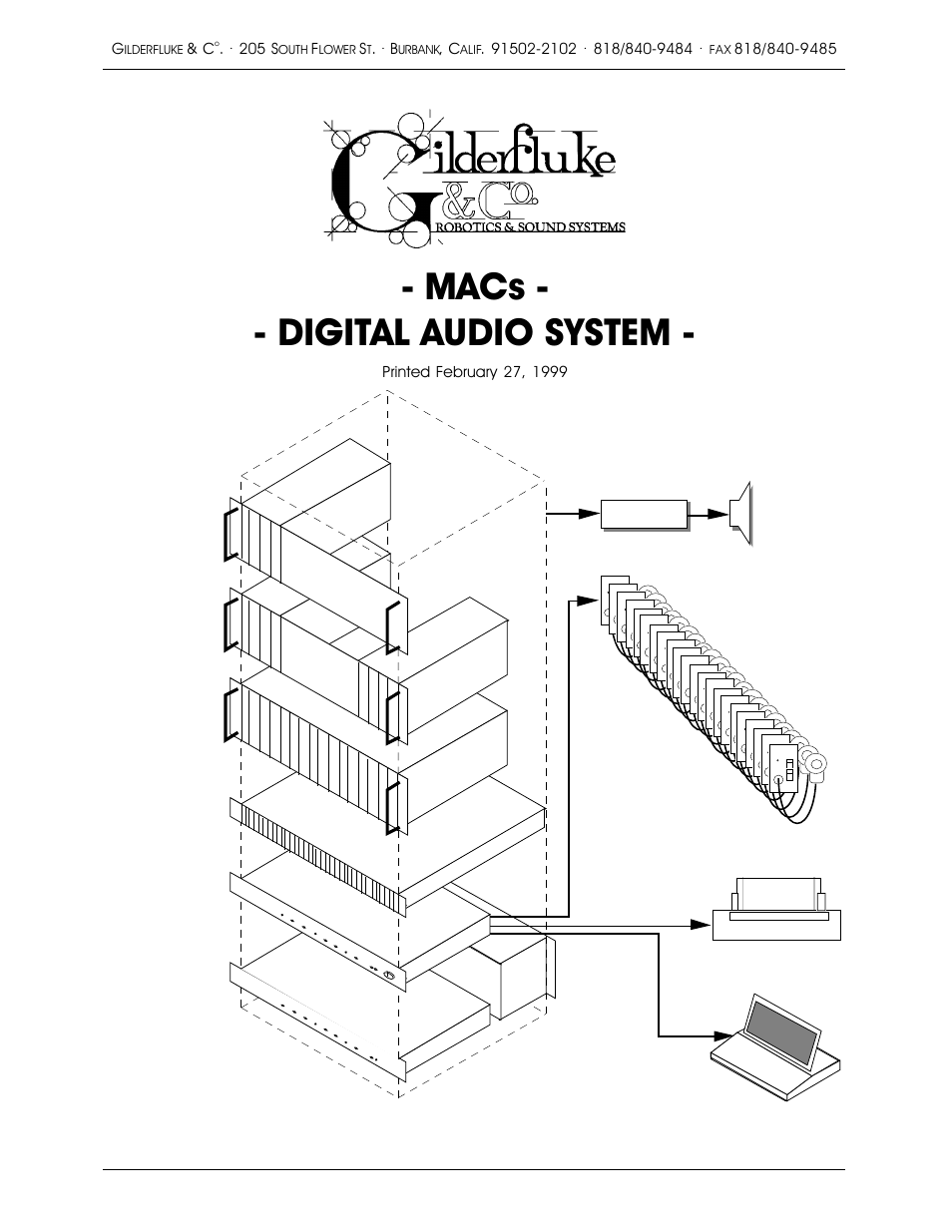 Gilderfluke&Co old MACs 8 bit Digital Audio System User Manual | 110 pages