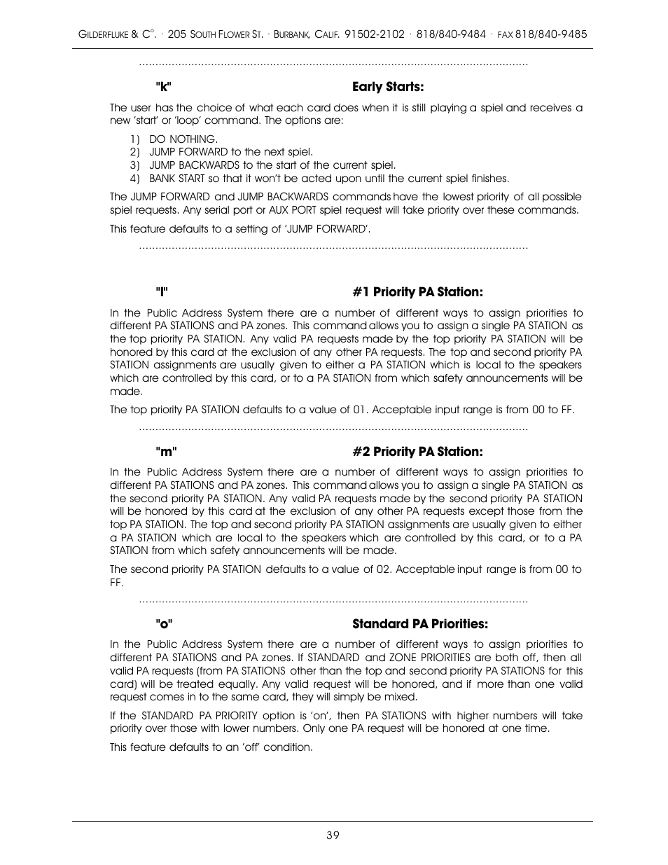 Gilderfluke&Co old MACs 8 bit Digital Audio System User Manual | Page 49 / 110