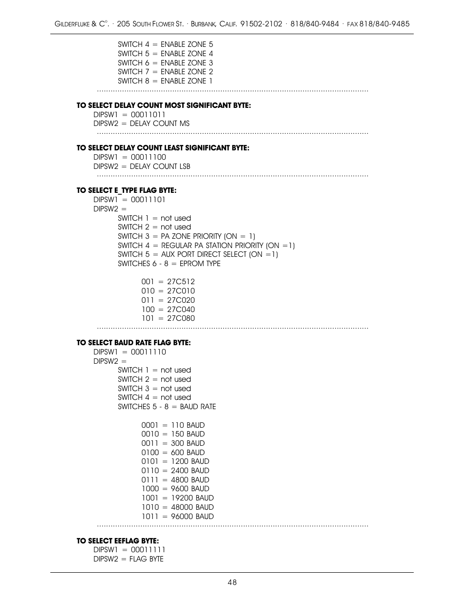 Gilderfluke&Co old MACs 8 bit Digital Audio System User Manual | Page 58 / 110