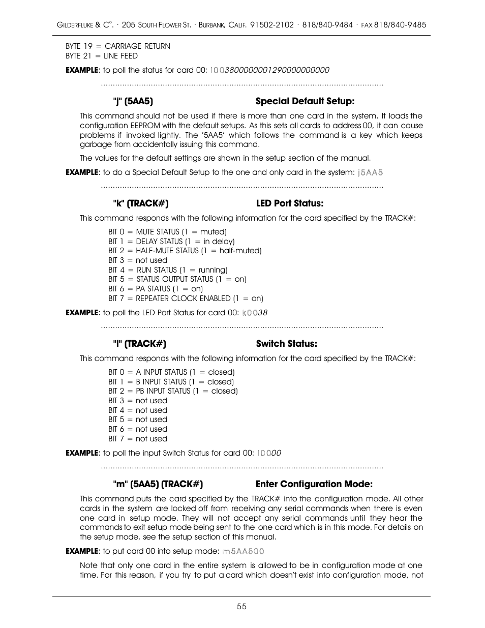 Gilderfluke&Co old MACs 8 bit Digital Audio System User Manual | Page 65 / 110