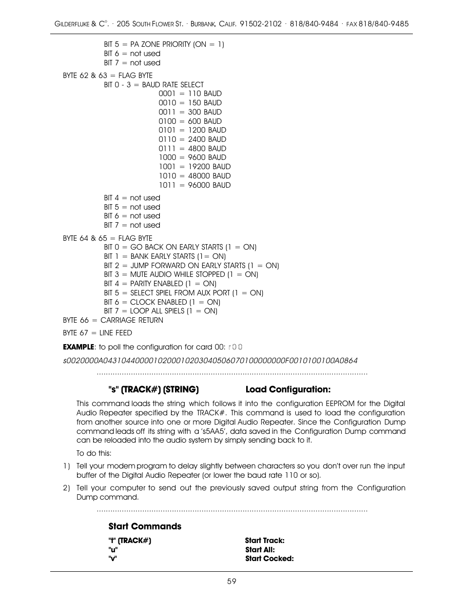 Gilderfluke&Co old MACs 8 bit Digital Audio System User Manual | Page 69 / 110