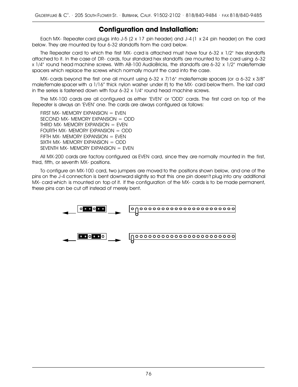 Configuration and installation | Gilderfluke&Co old MACs 8 bit Digital Audio System User Manual | Page 86 / 110