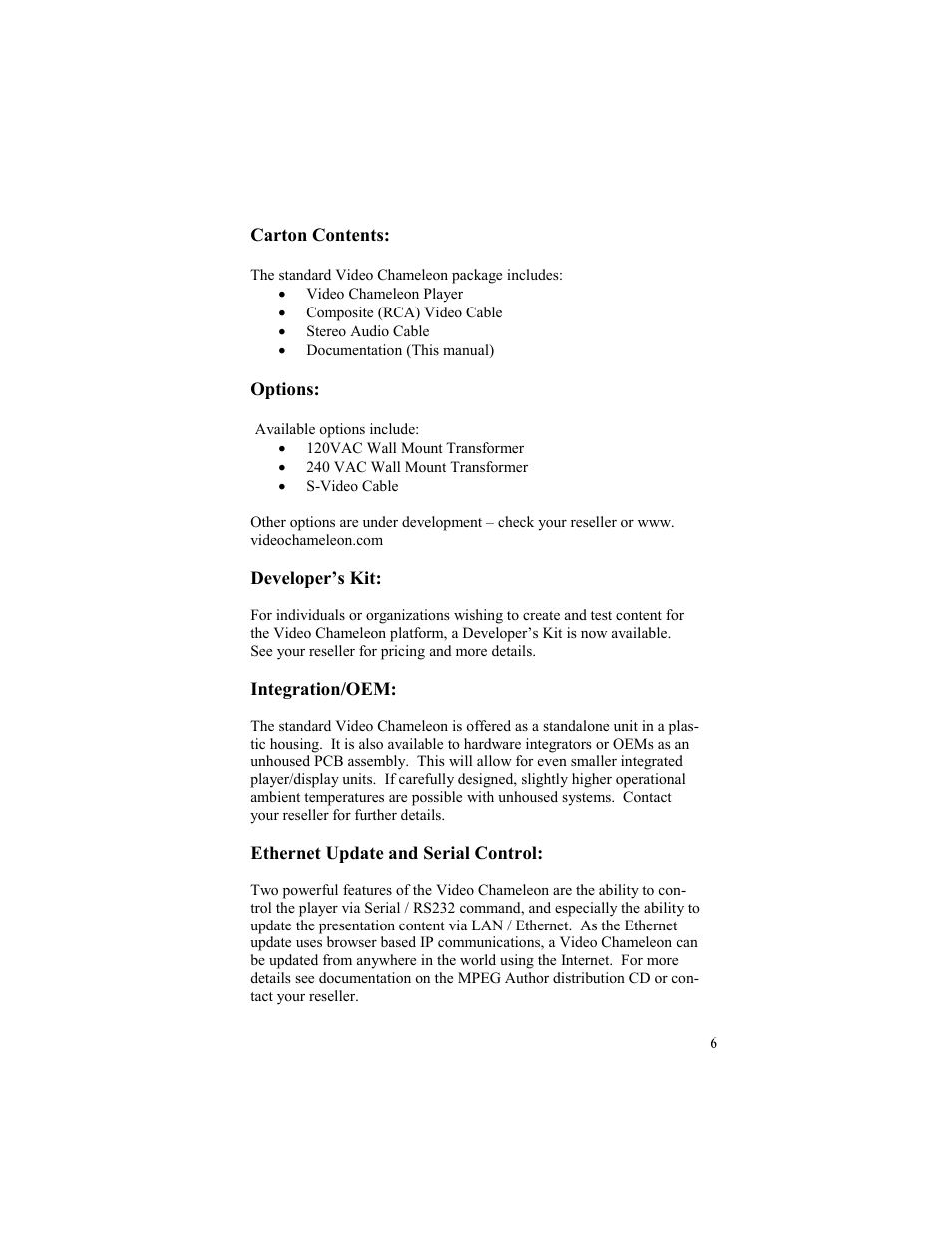 Gilderfluke&Co Video Chameleon User Manual | Page 6 / 12