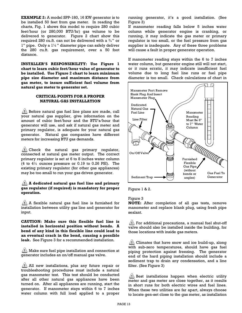 Gillette Generators SPP-180 User Manual | Page 13 / 32