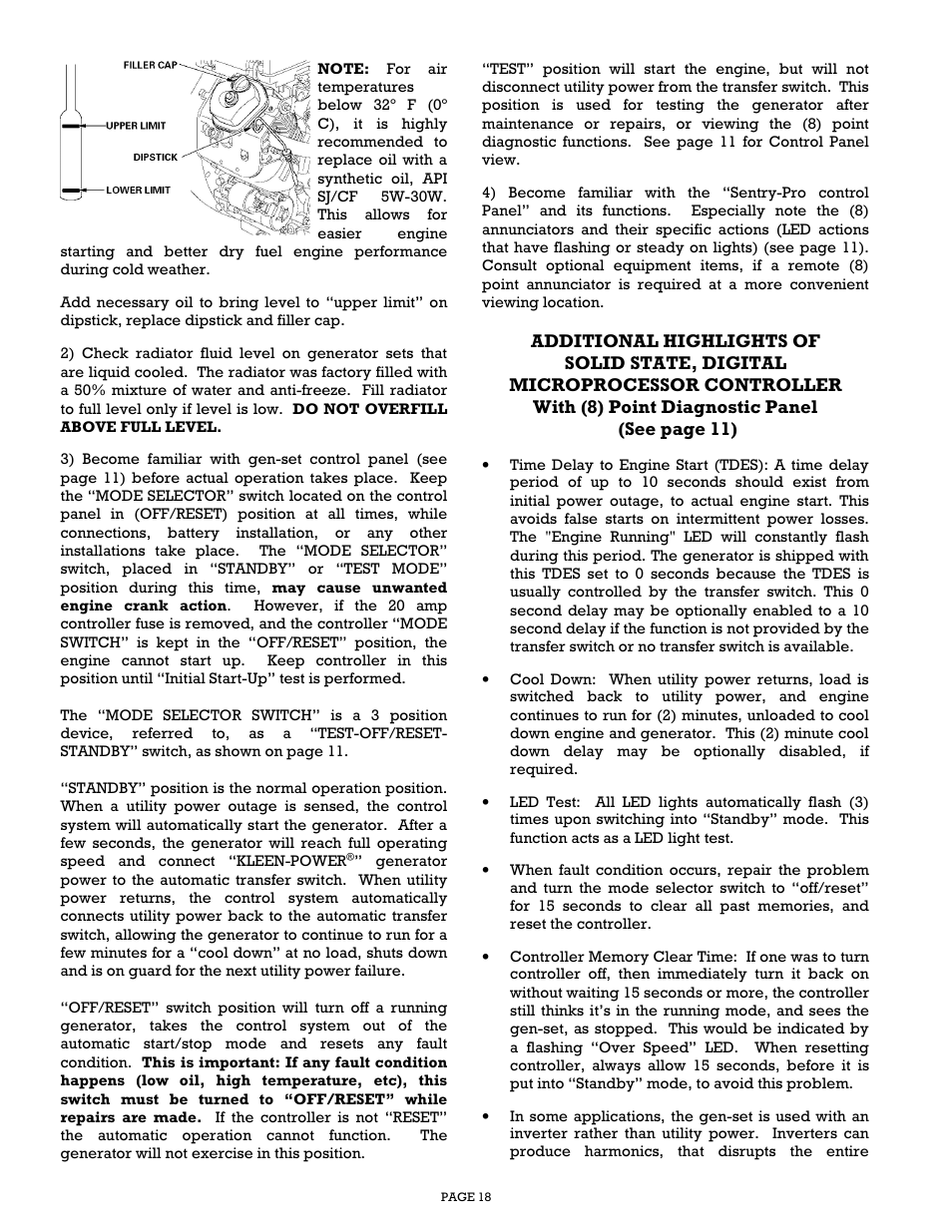 Gillette Generators SPP-180 User Manual | Page 18 / 32