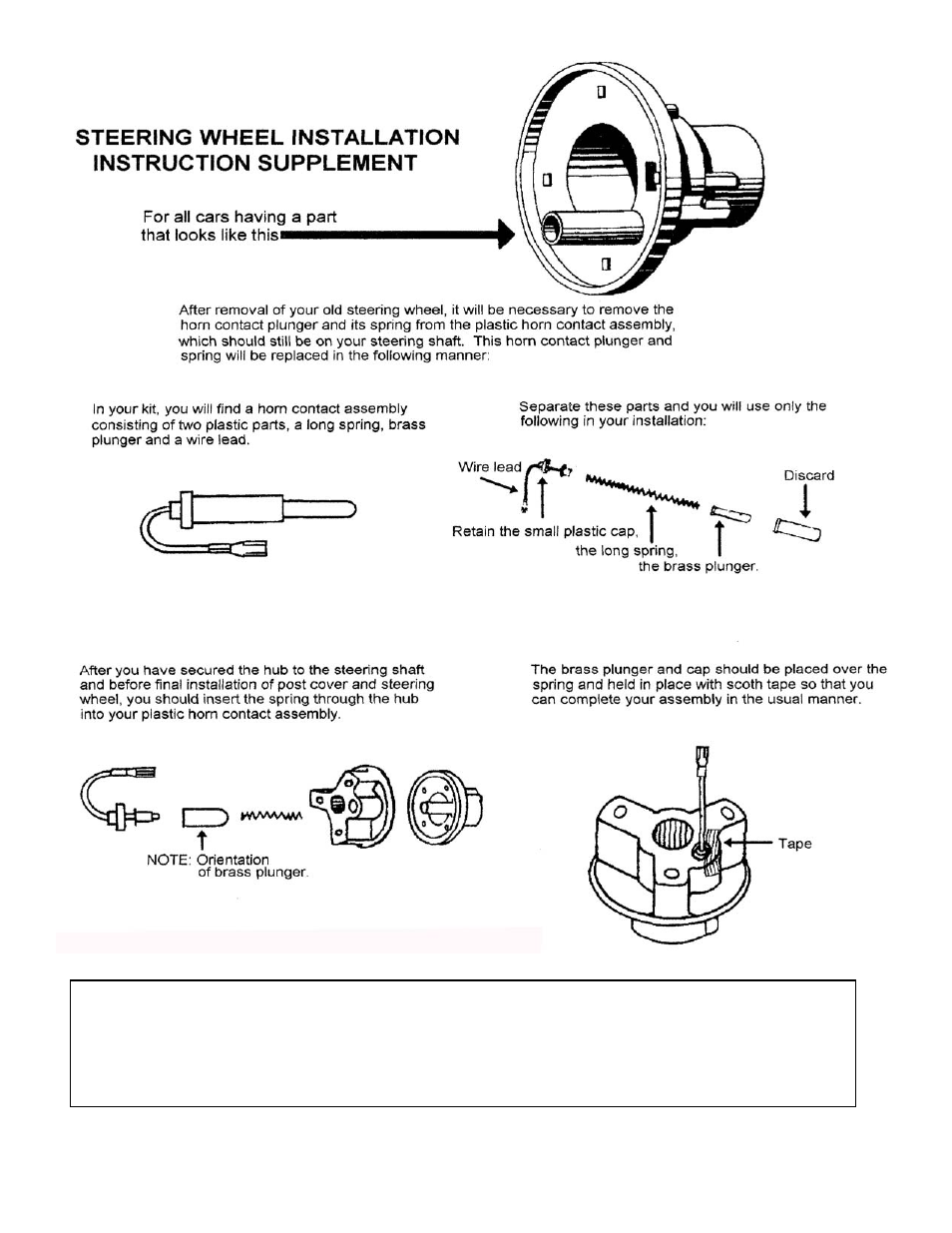 Grant Part #4198 - Standard Installation Kit User Manual | Page 2 / 2