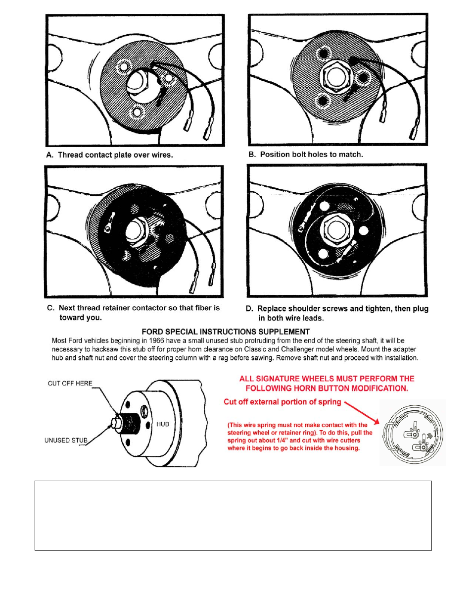 Grant Part #4288 - Standard Installation Kit User Manual | Page 2 / 2