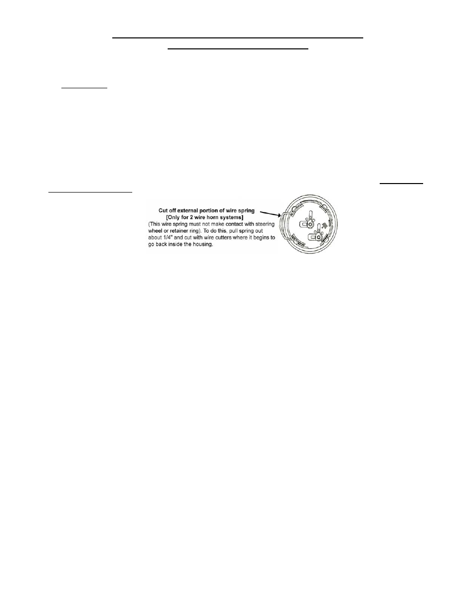 Grant Part #5646 - Single Horn Button Billet Housing User Manual | 1 page