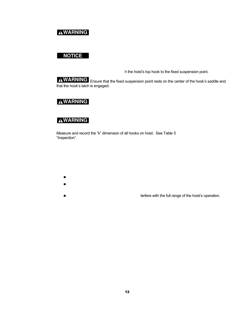 Harrington Hoists and Cranes LB Lever Hoist - (L5) User Manual | Page 13 / 64