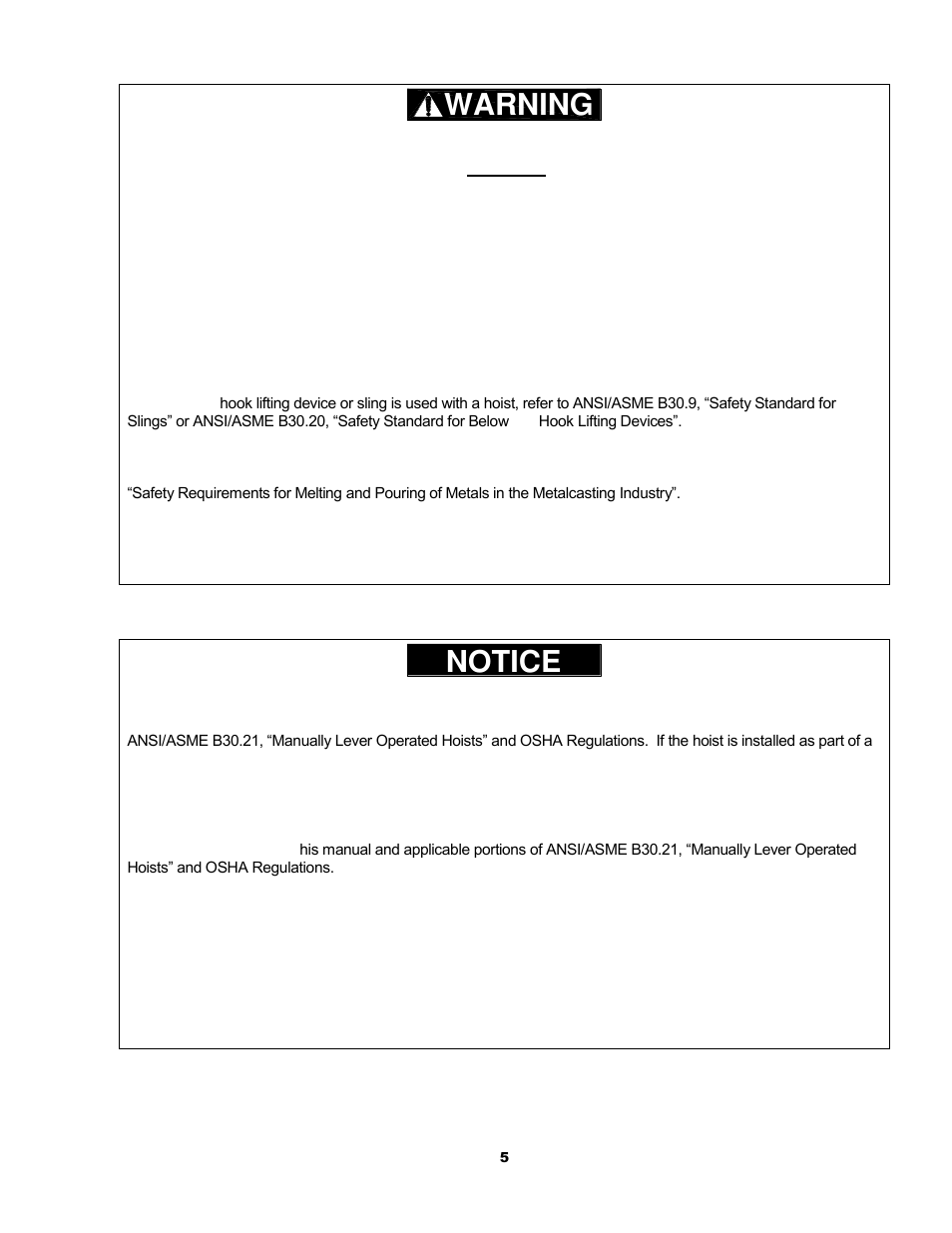 Harrington Hoists and Cranes LB Lever Hoist - (L5) User Manual | Page 5 / 64