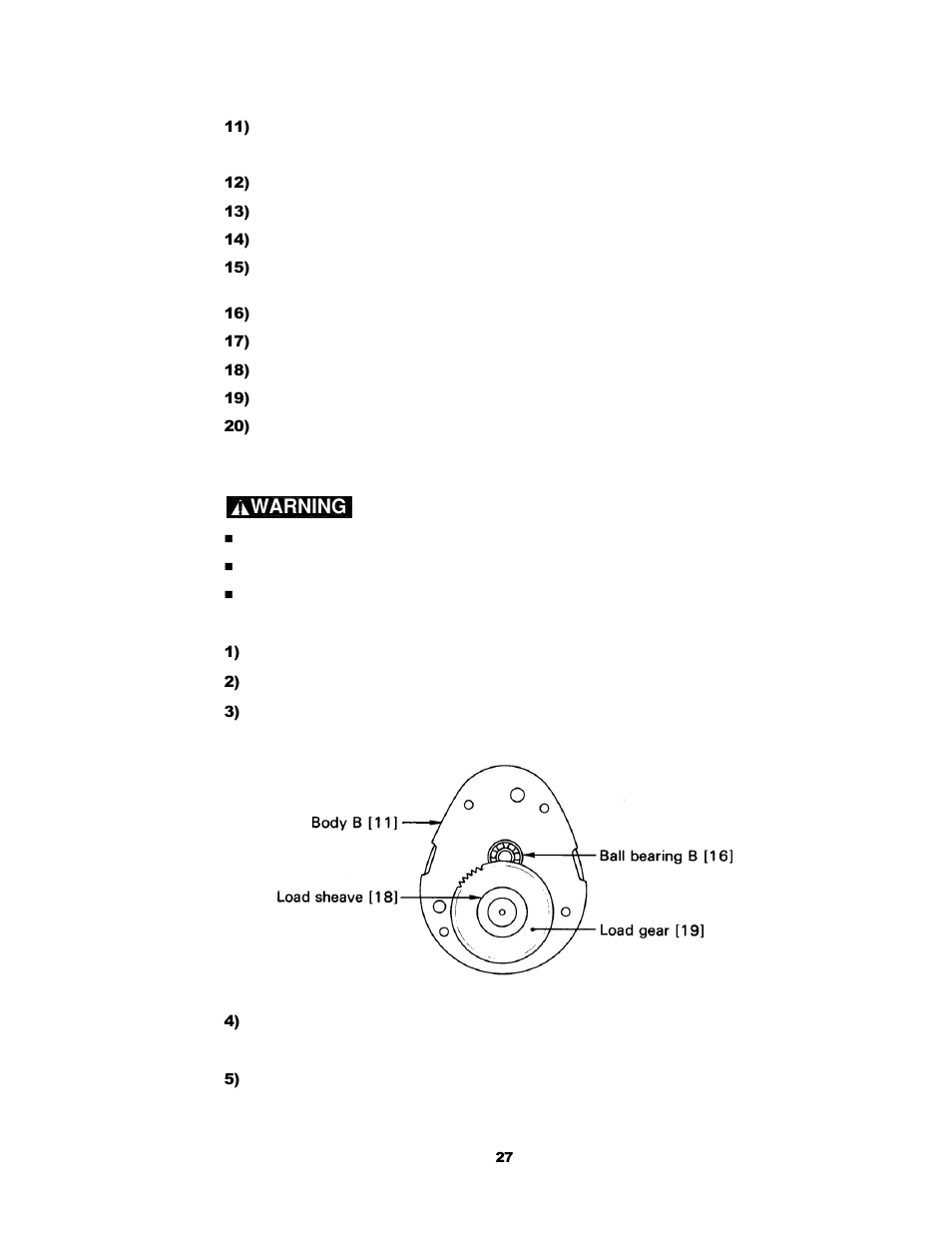 Harrington Hoists and Cranes CF Hand Chain Hoist User Manual | Page 27 / 48