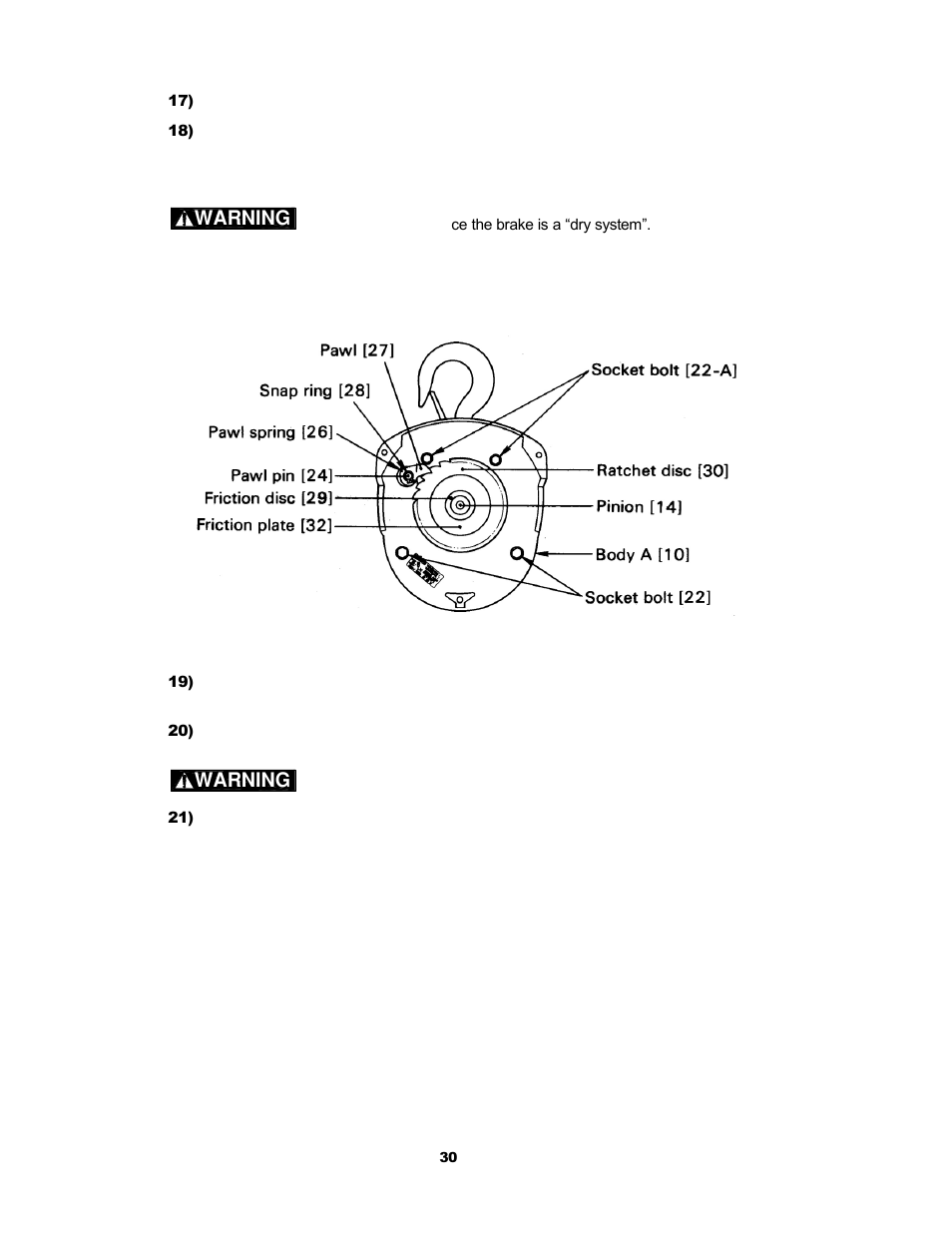 Harrington Hoists and Cranes CF Hand Chain Hoist User Manual | Page 30 / 48