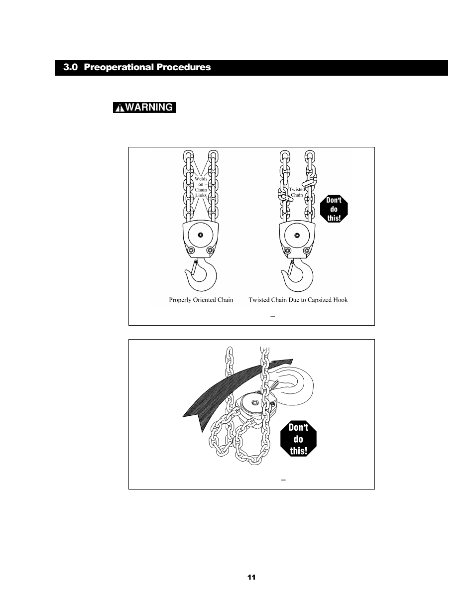 Harrington Hoists and Cranes CB Hand Chain Hoist User Manual | Page 11 / 56