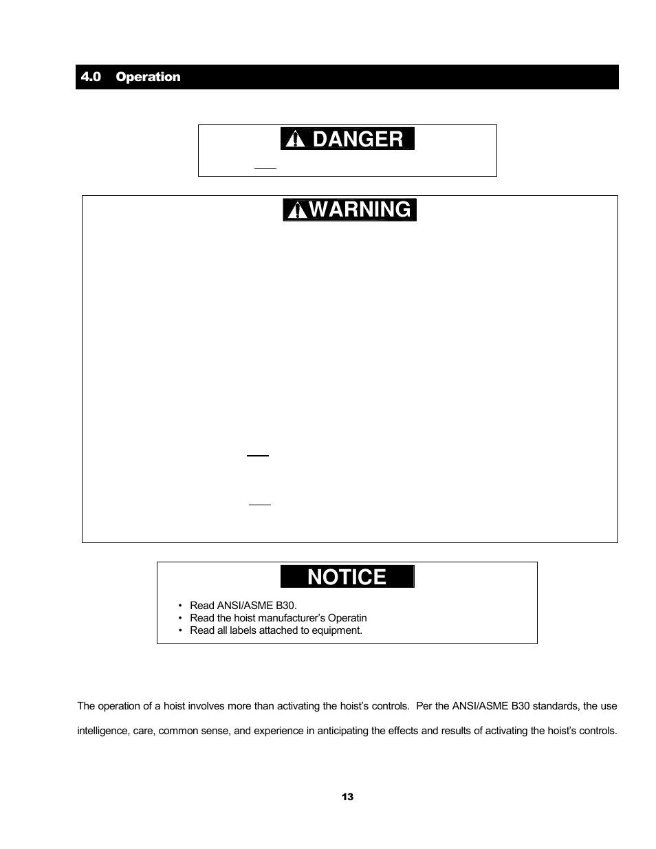 Harrington Hoists and Cranes CB Hand Chain Hoist User Manual | Page 13 / 56