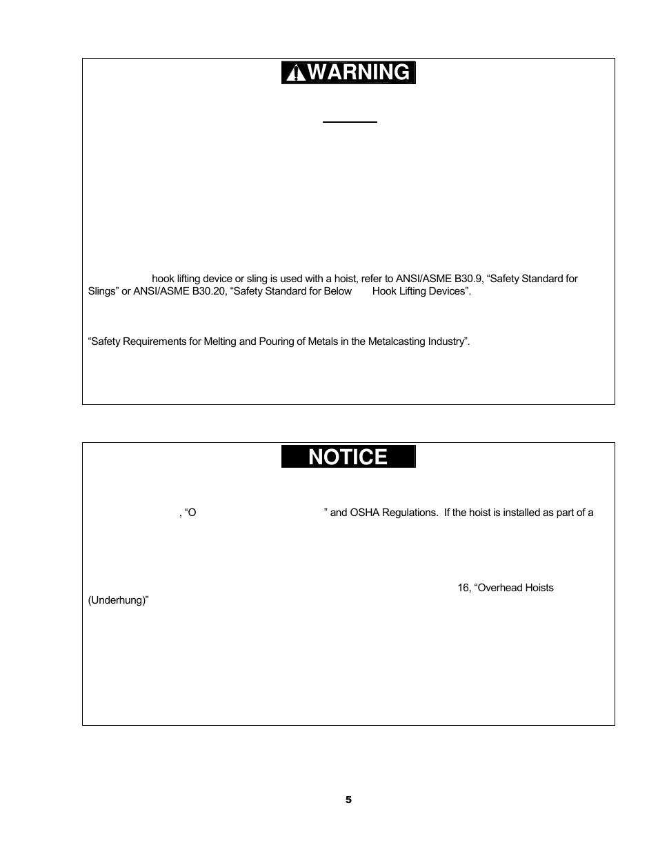 Harrington Hoists and Cranes CB Hand Chain Hoist User Manual | Page 5 / 56