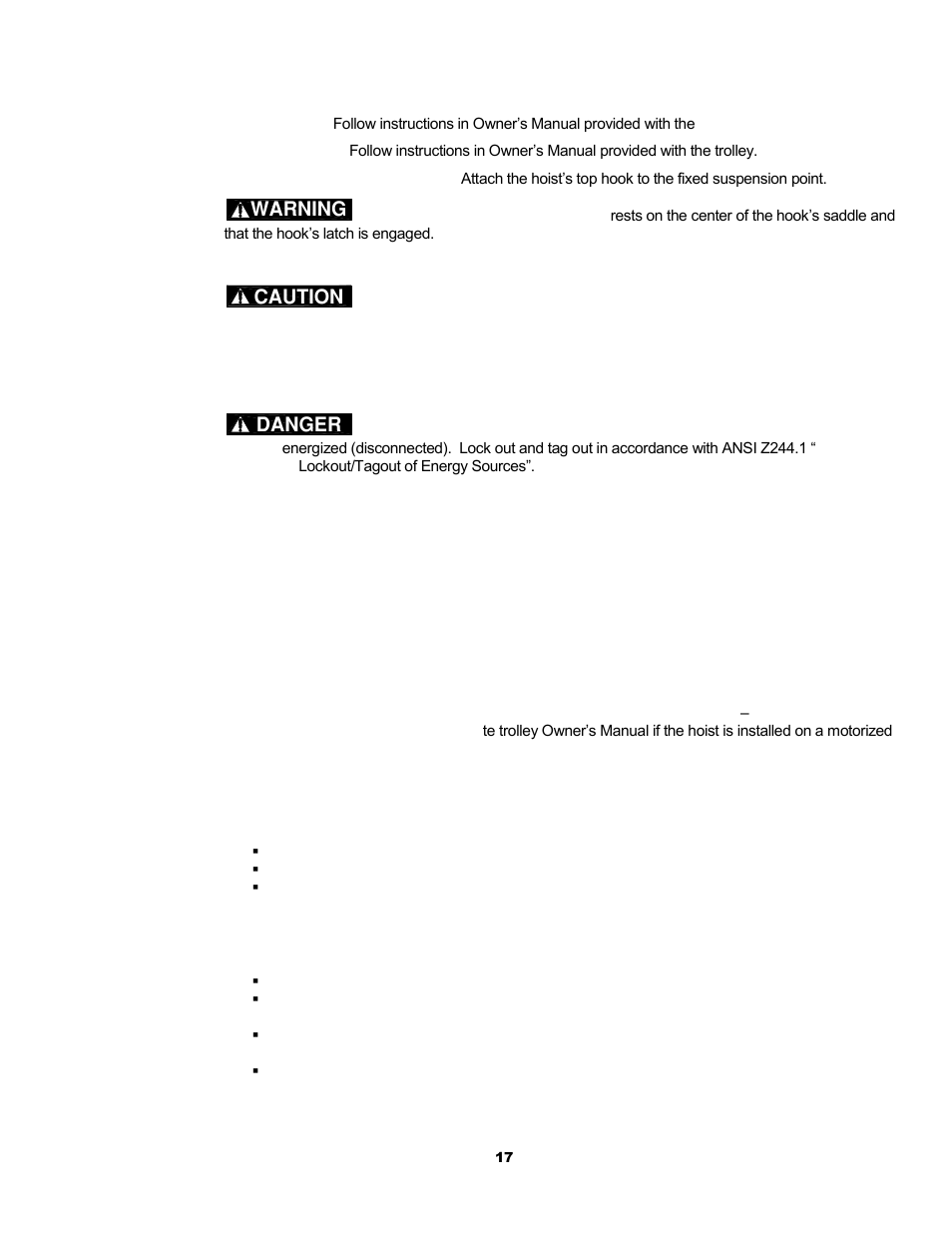 Harrington Hoists and Cranes (N)ER Hoist - ((N)ER2) User Manual | Page 17 / 96
