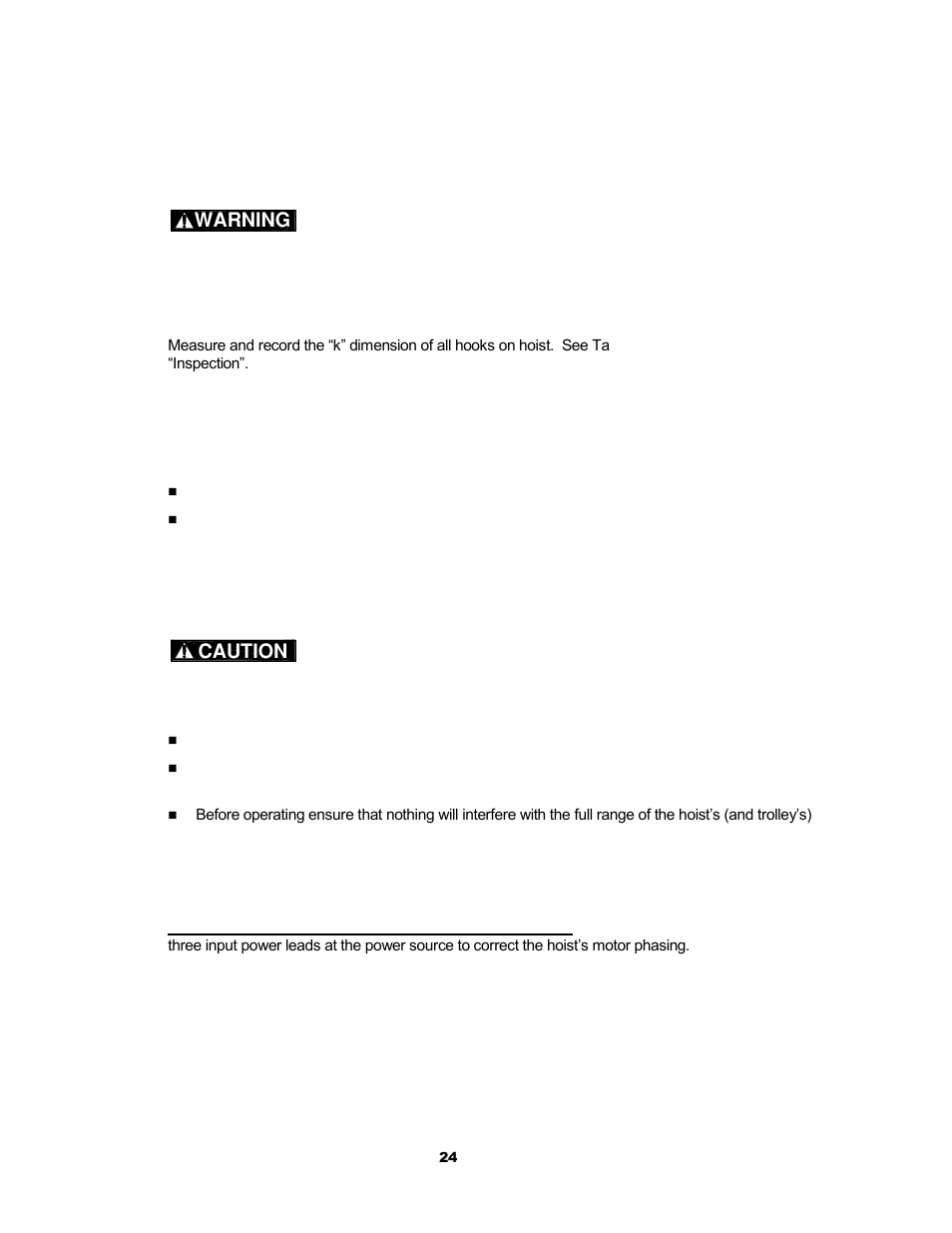 Harrington Hoists and Cranes (N)ER Hoist - ((N)ER2) User Manual | Page 24 / 96