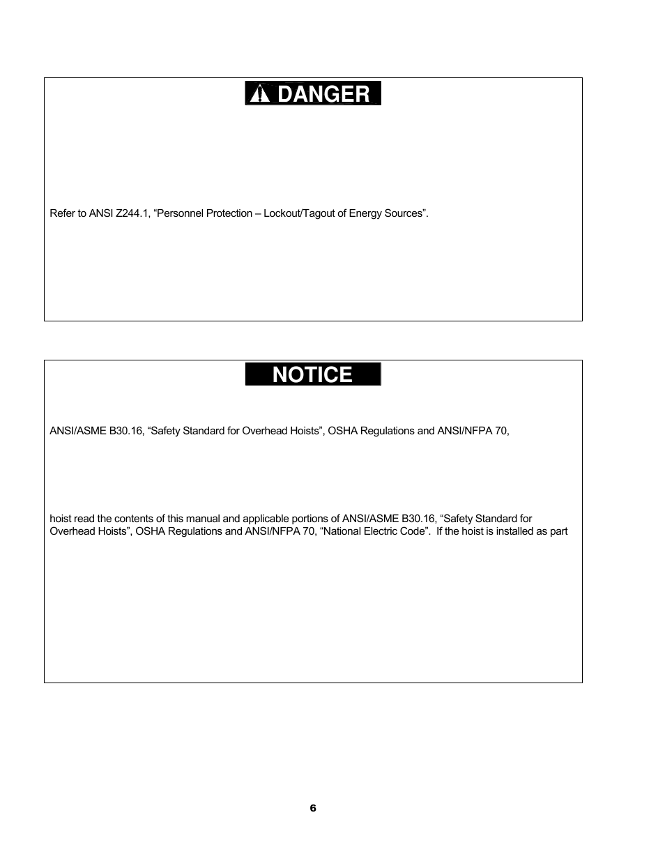 Harrington Hoists and Cranes (N)ER Hoist - ((N)ER2) User Manual | Page 6 / 96