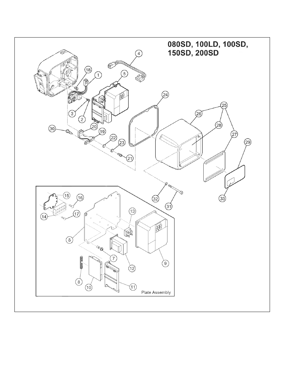 6 electric parts (dual speed) | Harrington Hoists and Cranes (N)ER Large Cap Hoist - ((N)ER2 User Manual | Page 36 / 60