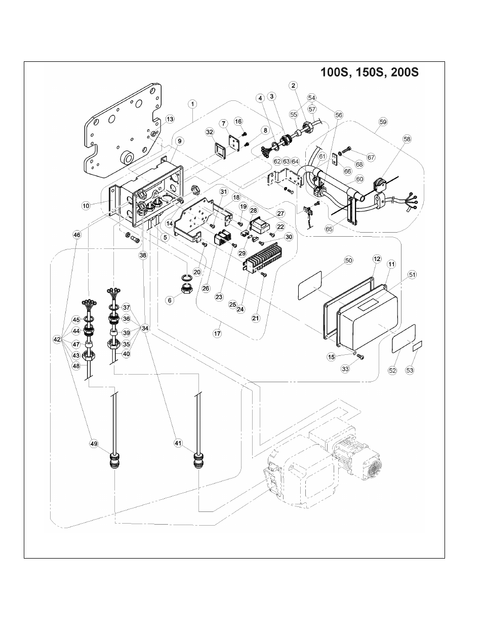 10 control station parts (plate supension type) | Harrington Hoists and Cranes (N)ER Large Cap Hoist - ((N)ER2 User Manual | Page 52 / 60