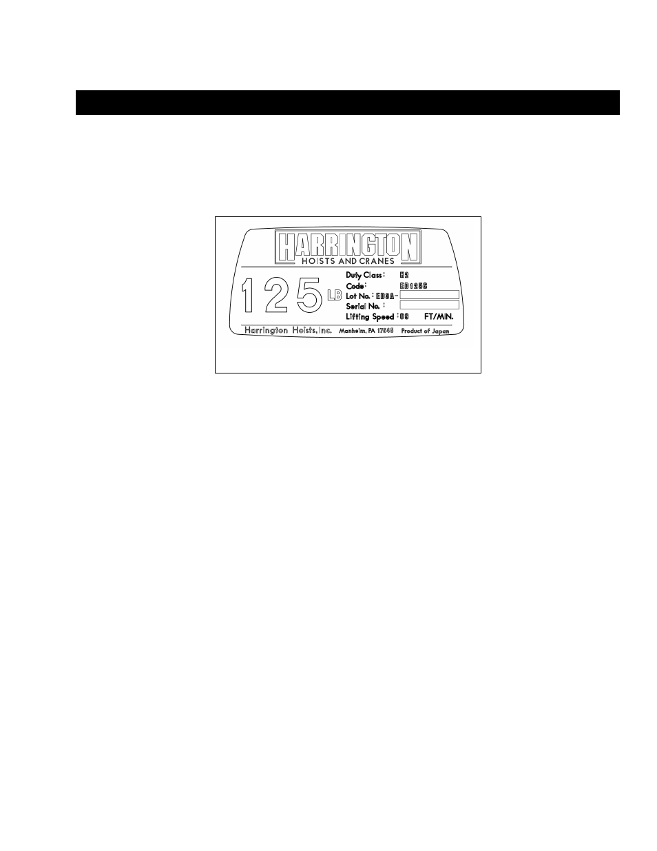 0 parts list | Harrington Hoists and Cranes ED-DA Hoist - (ED3) User Manual | Page 39 / 52