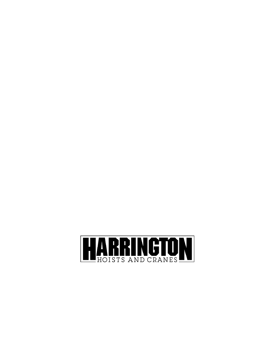 Www.harringtonhoists.com, 401 west end avenue 2341 pomona rincon rd. #103, Manheim, pa 17545-1703 corona, ca 92880-6973 | Phone: 717-665-2000 phone: 951-279-7100, Toll free: 800-233-3010 toll free: 800-317-7111, Fax: 717-665-2861 fax: 951-279-7500, Edom1050 sup | Harrington Hoists and Cranes ED 1050 Supplement - (ED3) User Manual | Page 20 / 20