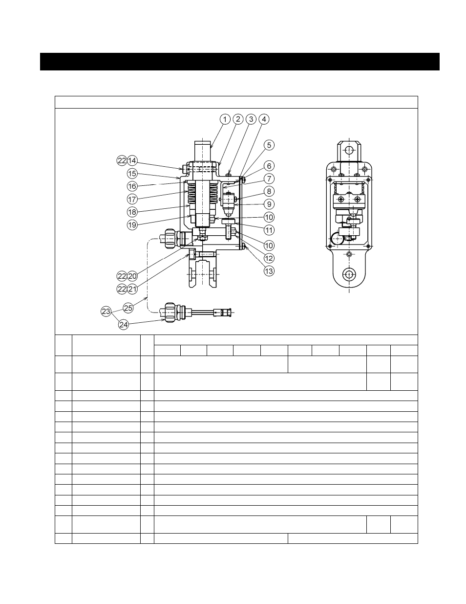 0 parts list 5.1 internal parts list | Harrington Hoists and Cranes (N)ER Load Limiter - ((N)ER2) User Manual | Page 24 / 36