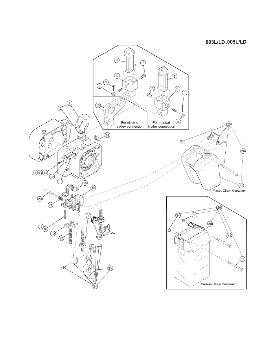 Harrington Hoists and Cranes Food Grade Supplement (ER2/MR2/PT) User Manual | Page 30 / 64