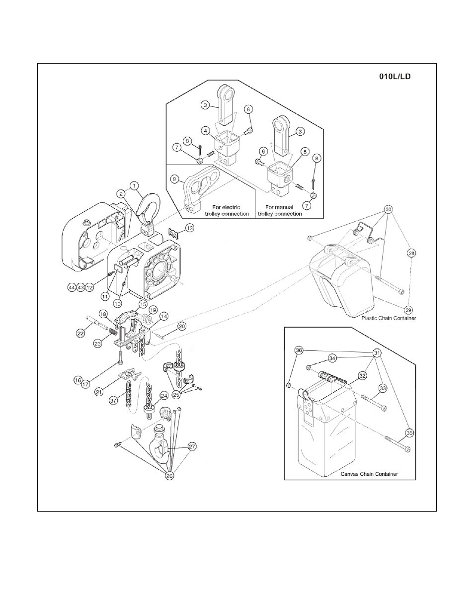 Harrington Hoists and Cranes Food Grade Supplement (ER2/MR2/PT) User Manual | Page 32 / 64