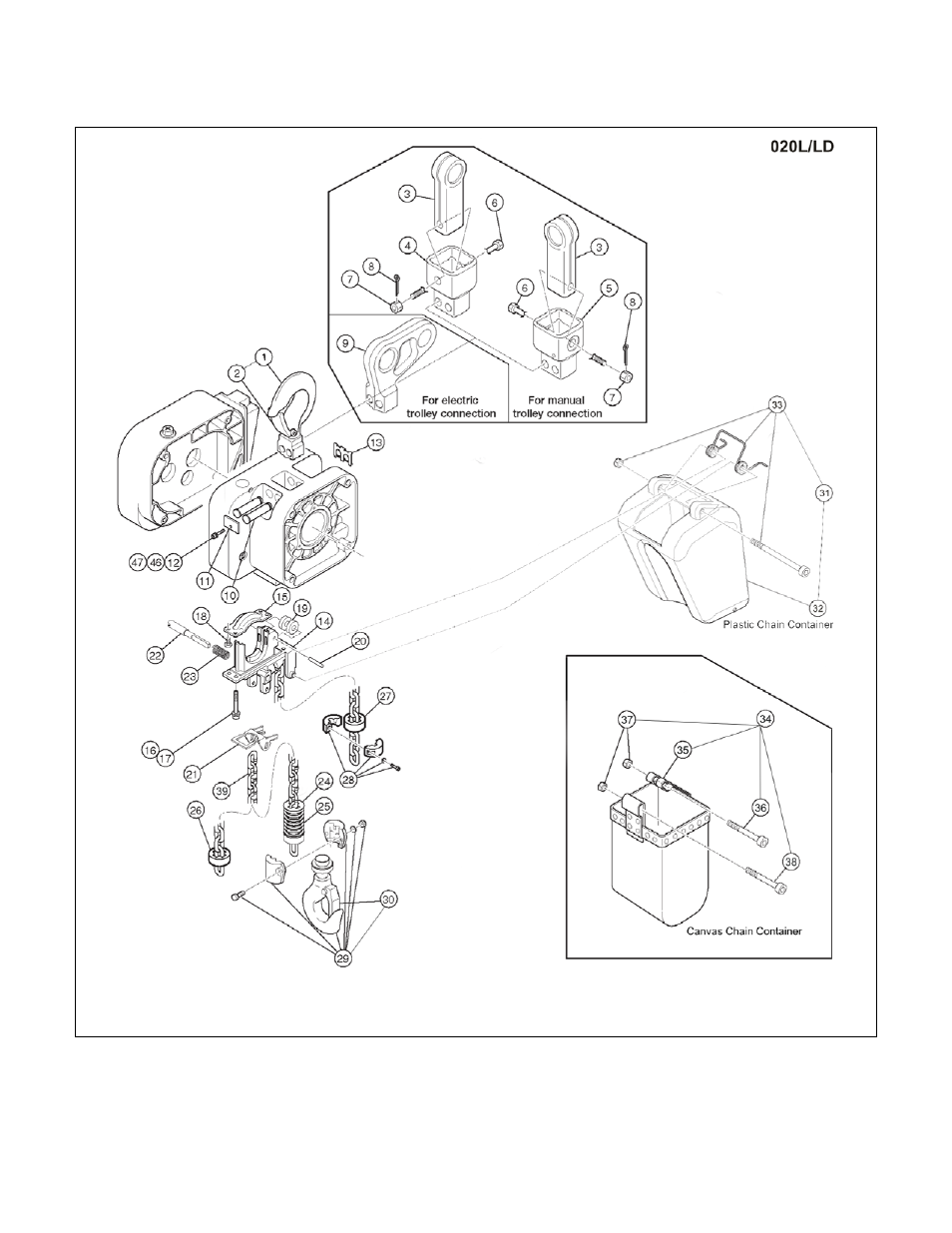 Harrington Hoists and Cranes Food Grade Supplement (ER2/MR2/PT) User Manual | Page 34 / 64