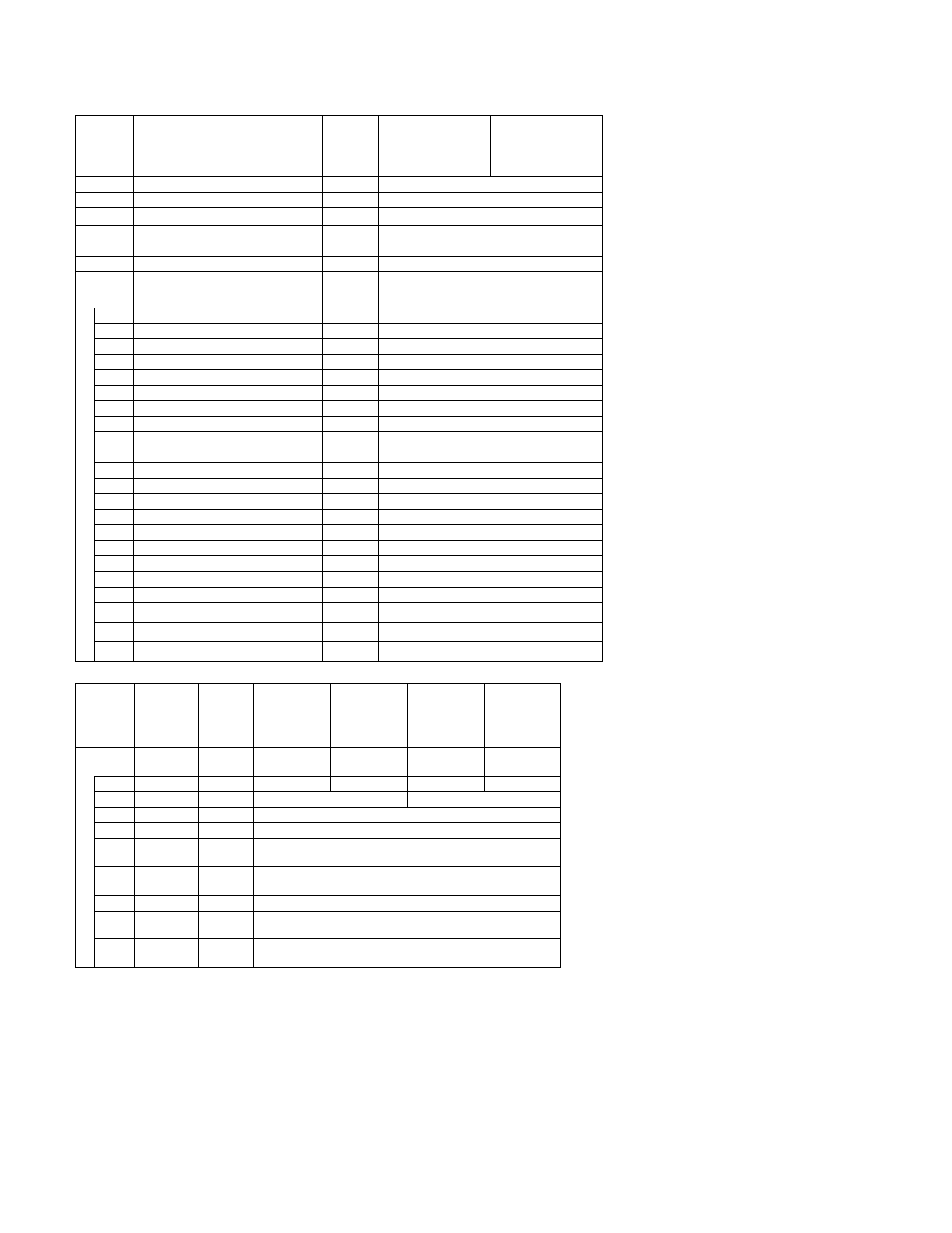 5 motor parts – 1/4 to 2 ton | Harrington Hoists and Cranes Food Grade Supplement (ER2/MR2/PT) User Manual | Page 57 / 64