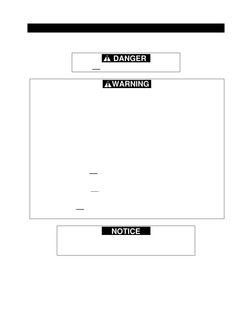 Danger, Warning, Notice | Harrington Hoists and Cranes (N)ER Hoist - ((N)ER1) User Manual | Page 19 / 72