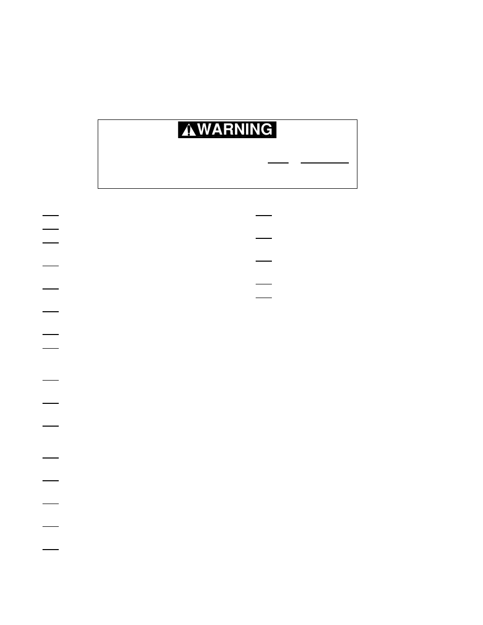 Warning | Harrington Hoists and Cranes (N)ER Hoist - ((N)ER1) User Manual | Page 20 / 72