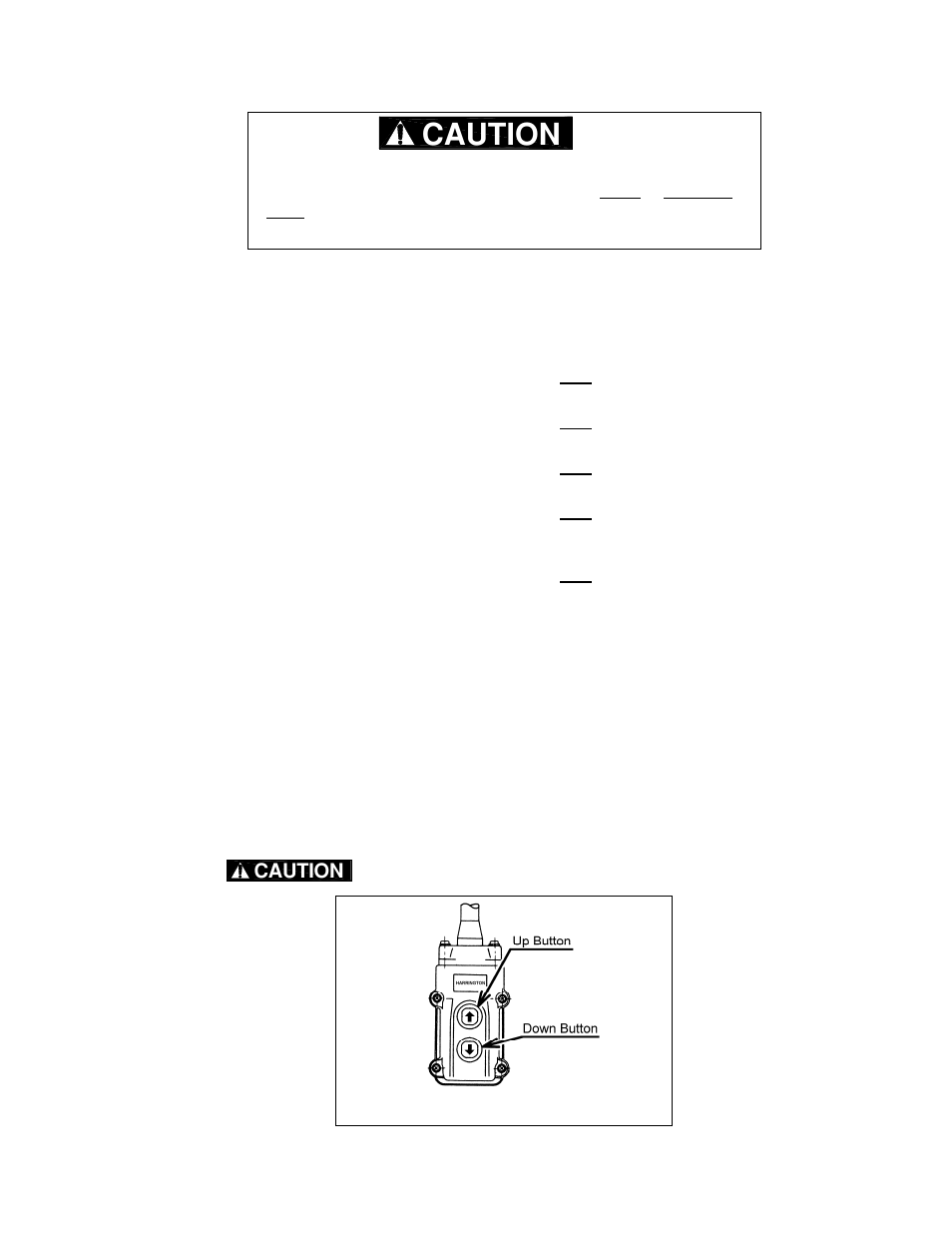 Caution | Harrington Hoists and Cranes (N)ER Hoist - ((N)ER1) User Manual | Page 21 / 72