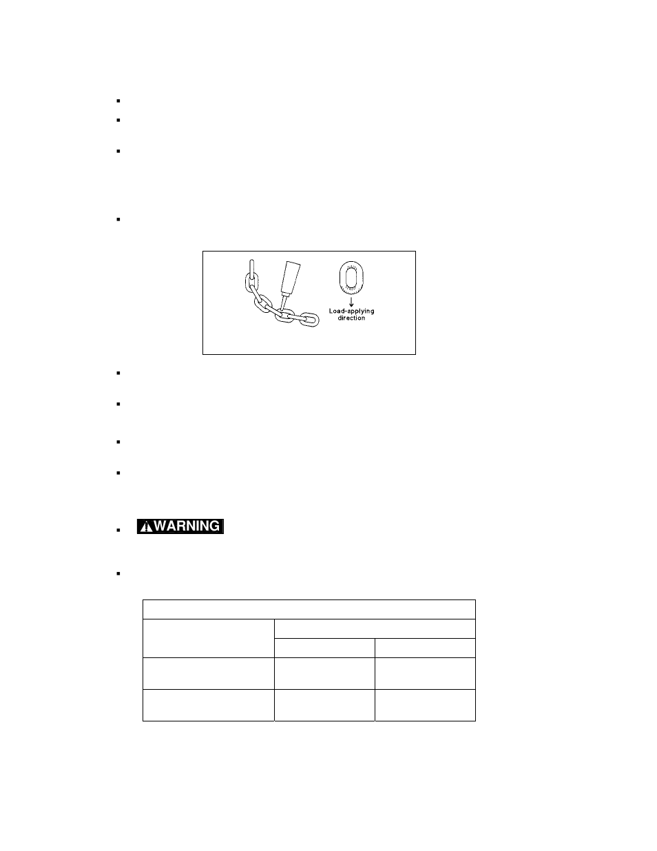 Warning | Harrington Hoists and Cranes (N)ER Hoist - ((N)ER1) User Manual | Page 30 / 72