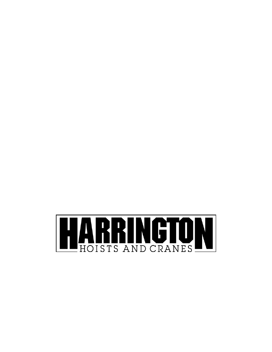 Harrington Hoists and Cranes (N)ER Hoist - ((N)ER1) User Manual | Page 72 / 72